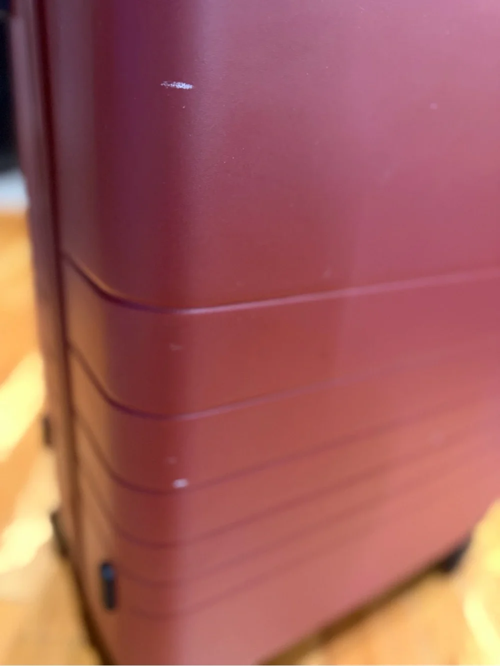 Monos medium check in 24” terracotta color suitcase LIKE NEW